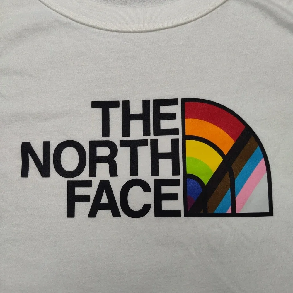 NORTH FACE PRIDE Women 2XL White Sleeveless Tank Top‎ NEW